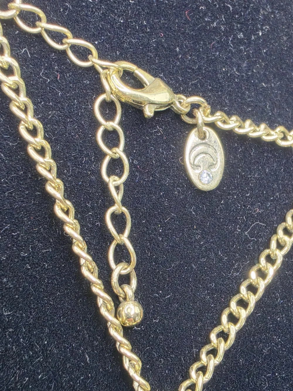 Charming Charlie Chunky Rivoli Crystal Pendant 25